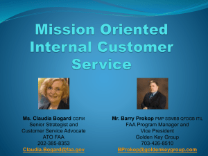 Mission Oriented Internal Customer Service