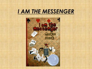 I AM THE MESSENGER - kelcee