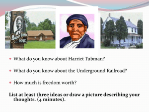 Harriet Tubman - personal . plattsburgh . edu