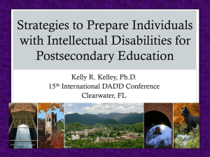 Strategies to prepare individuals with intellectual disabilities for