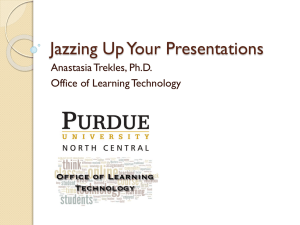 Jazzing Up Your Presentations
