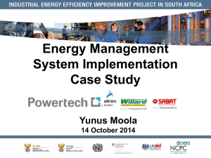 Energy Management System Implementation Case Study