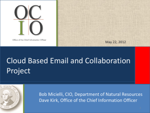Cloud Based Email Collaboration Project Overview