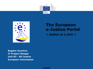 The European e-Justice Portal - European Commerce Registers` Forum