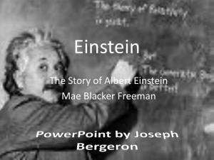 The Story Of Albert Einstein.
