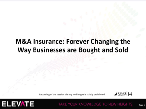 M&A Insurance