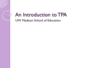 An Introduction to TPA