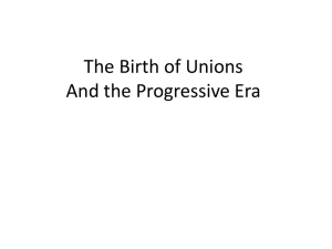 Birth of Unions PowerPoint