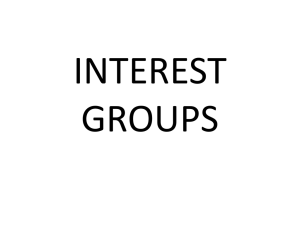 Chapter 11: Interest Groups