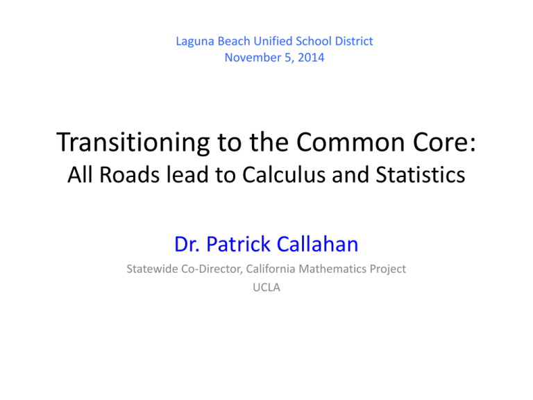 Patrick Callahan PowerPoint Laguna Beach Unified School