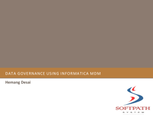 more info on Informatica Data Governance Solutions