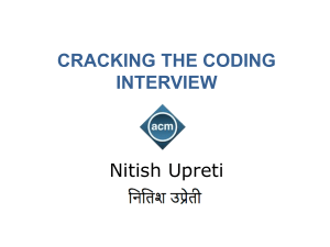 CRACKING THE CODING INTERVIEW