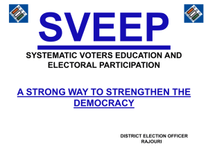 sveep systematic voters education and electoral