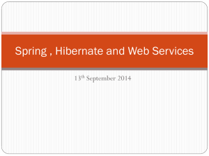 Spring , Hibernate and Web Services