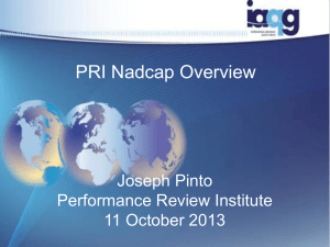 PRI Nadcap Overview