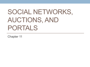 Chapter 11 - Social Networks, Auctions, and Portals