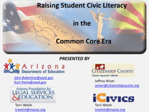 Raising Student Civic Literacy in the Common Core Era