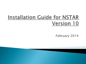 Installing NSTAR Version 10