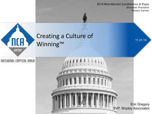 Culture of Winning - APMP-NCA