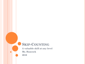 Skip-Counting