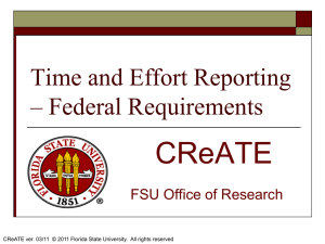 Effort Certification - Office of Research