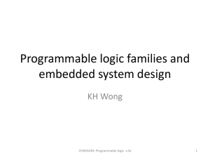 VHDL 9: Programmable Logic families