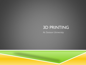 3D Printing - Stetson University
