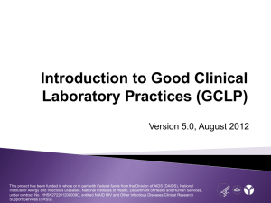 GCLP Standards - DAIDS Learning Portal