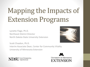 Mapping the Impacts of Extension Programs
