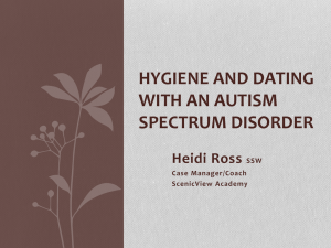 Hygiene and Dating with an Autism Spectrum Disorder