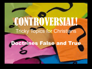 Doctrines False and True