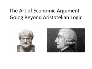 The Art of Economic Argument - Going Beyond Aristotelian Logic