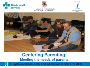 Centering Parenting - Alberta CAPC and CPNP Coalition