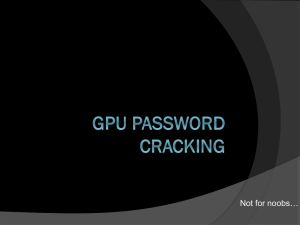 GPU Password Cracking