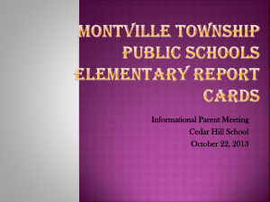 Report Cards - Montville.net