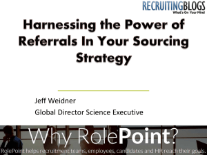 Harnessing the Power of Referrals In Your Sourcing Strategy
