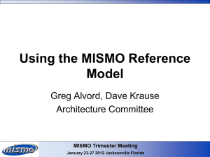 MISMO Trimester Meeting January 23