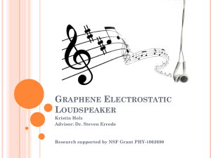 Graphene Electrostatic Loudspeaker (MS Powerpoint Presentation)