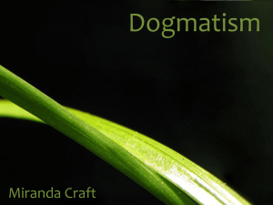 Dogmatism PowerPoint