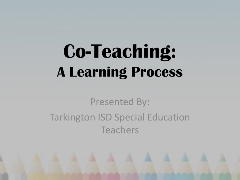 Co Teach Liberty ISD