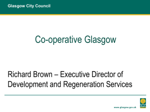 Co-operative Glasgow presentation for Richard Brown