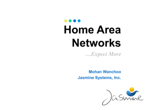 Mohan Wanchoo, Jasmine Systems: Home Area Networks