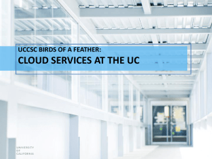 Cloud Services UCCSC