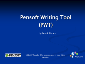 Pensoft Writing Tool