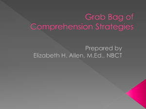 Grab Bag of Comprehension Strategies