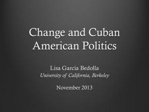 Change and Cuban-American Politics