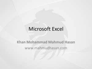 Microsoft Excel - Khan Mohammad Mahmud Hasan