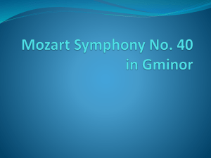 Mozart Symphony No. 40 in Gminor
