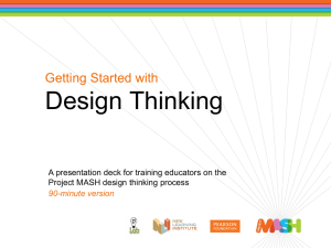 Getting Started with Design Thinking (PPT)