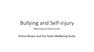 Presentation slides: Bullying and Self
